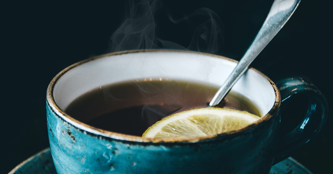 Cup of Earl Grey Tea with slice of lemon