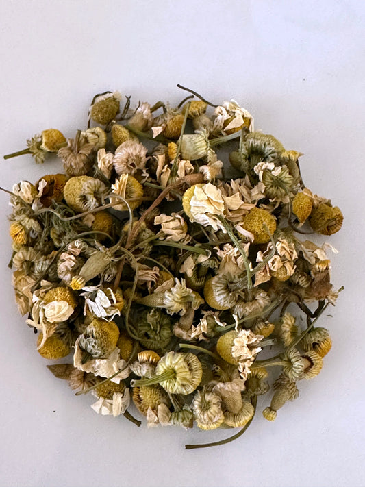 Small pile of Whole Chamomile Flowers